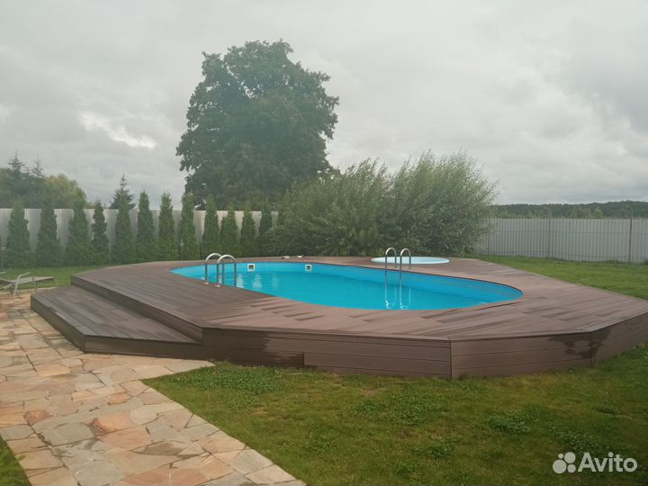 Строительство террас веранд беседок