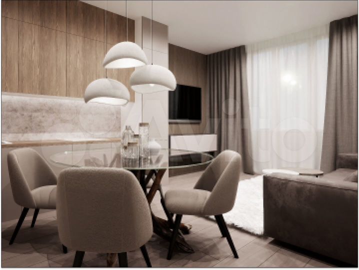 2-к. квартира, 55,8 м², 11/17 эт.