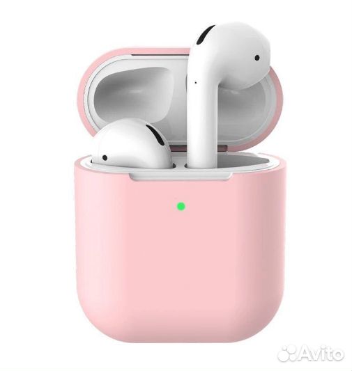 Чехол для наушников Apple Airpods Розовый