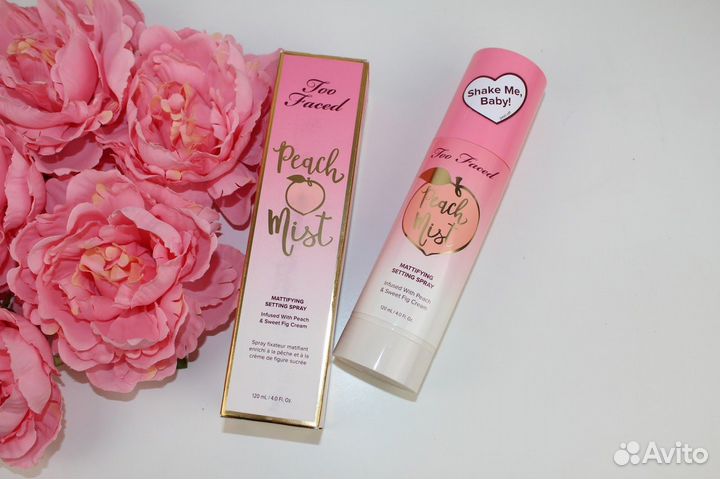 Too Faced Закрепляющий спрей peach mist