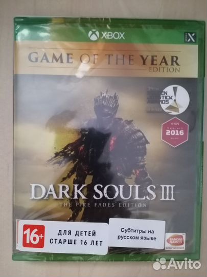 Dark souls 3 Игра года (Новый) Xbox