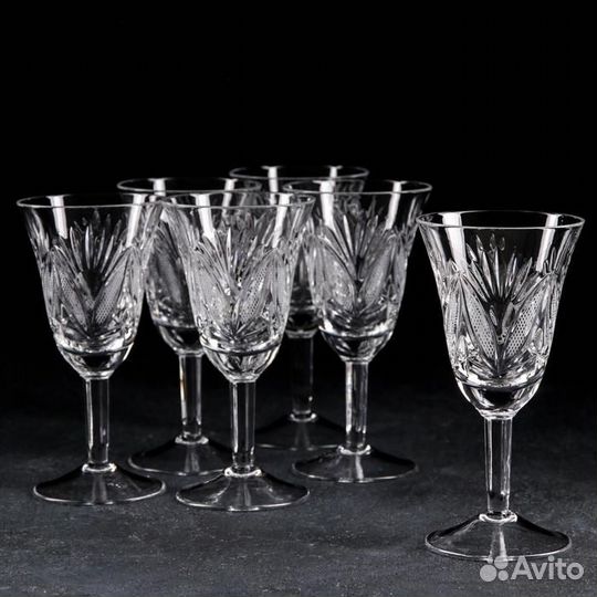 Набор бокалов хрустальных для вина «Мельница и лис