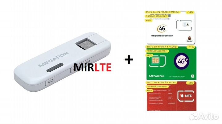 Модем 3G/4G Huawei E8278s с WiFi + Безлимит Сим