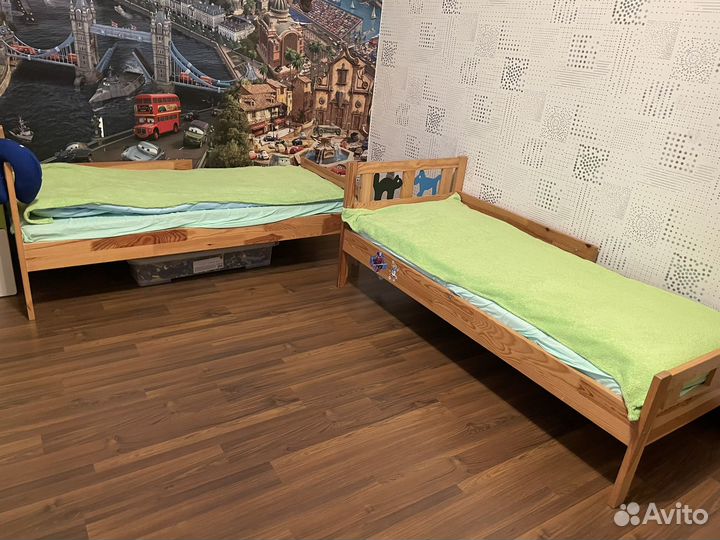 Детская кровать IKEA с матрасом