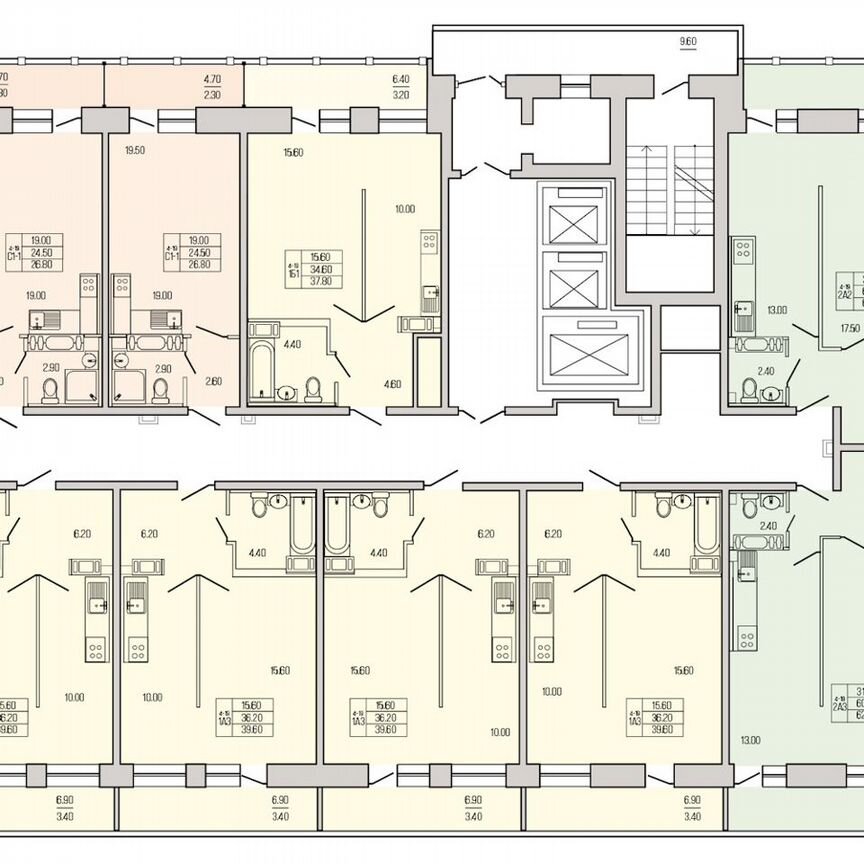 1-к. квартира, 38 м², 8/19 эт.