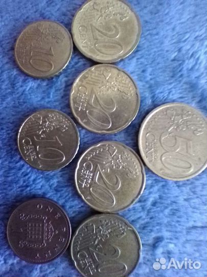 2,5,10,20,евроцентов,1пенни