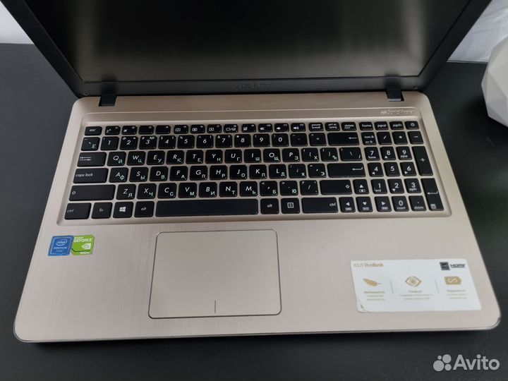 Офисный ноутбук asus 4 ядра 4 гига