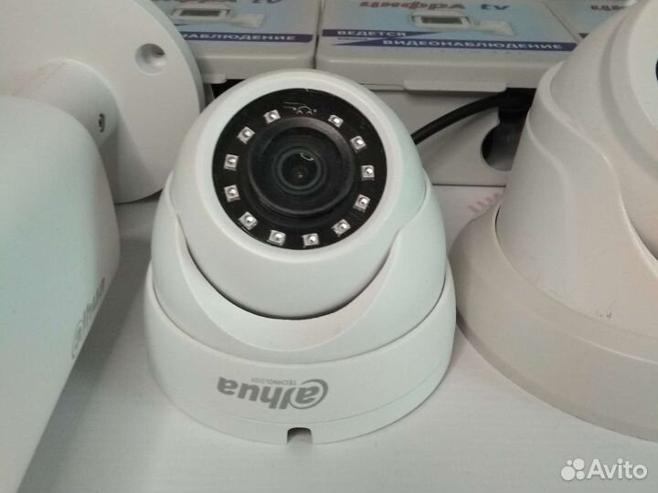 7 Камер видеонаблюдения с микрофоном 4Мп Dahua