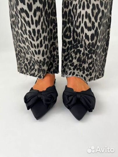 Мюли женские 40 размер атлас + эко-кожа