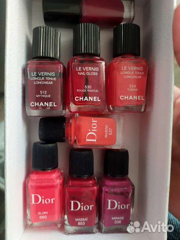 Лак для ногтей dior chanel lancome