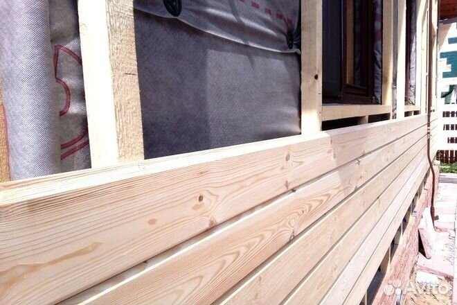 Имитация бруса за м2 15 мм 146 мм 6000 мм, ав