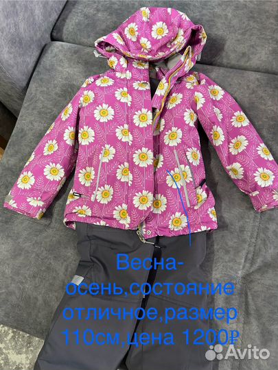 Куртки и костюм весна