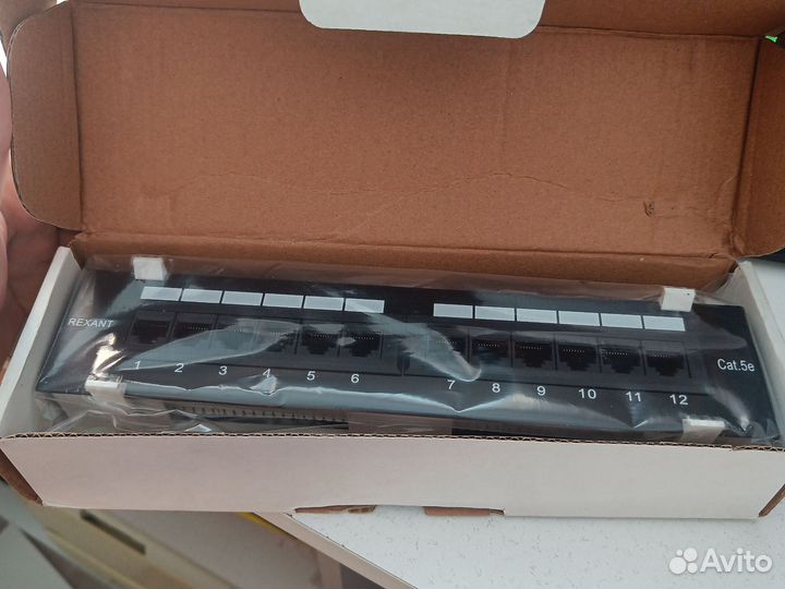 Патч-панель 12 портов RJ45 CAT 5E