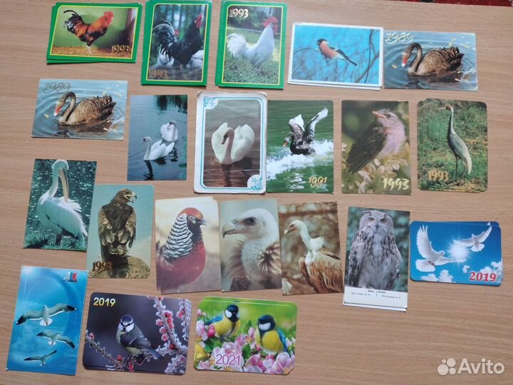 Лот 12.Календарики на разные темы