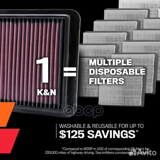 Фильтр в штатное место 33-2047 K&N Filters