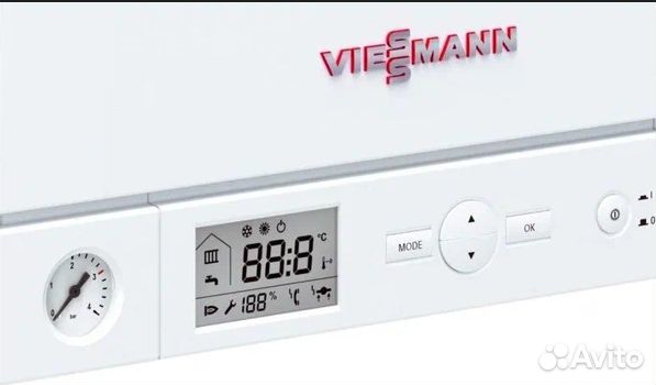 Газовый котел viessmann 24квт, 2контура, турбо