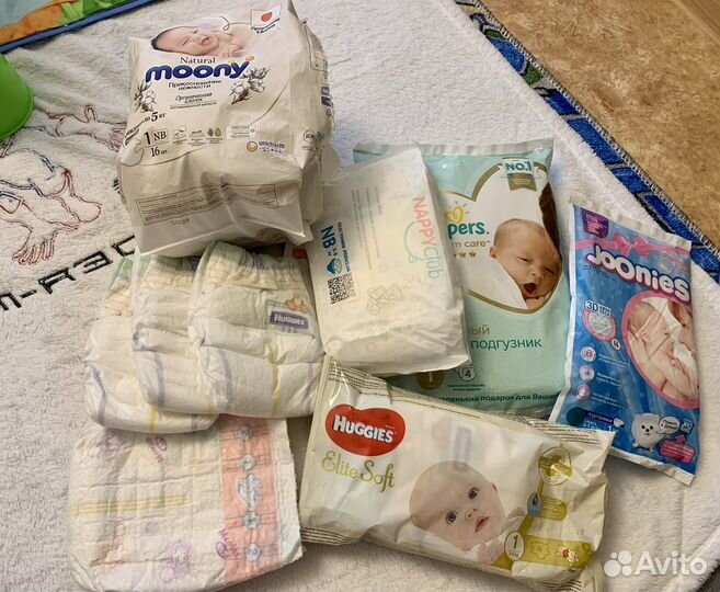 Подгузники для новорожденных пробники
