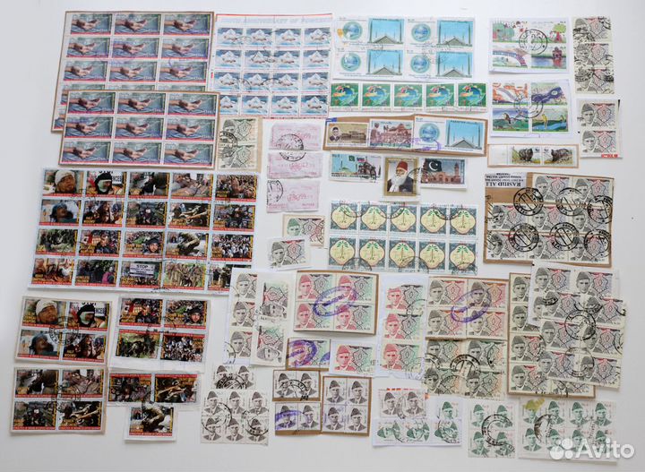 Почтовые марки Пакистан оптовый лот гашение