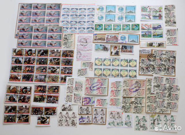 Почтовые марки Пакистан оптовый лот гашение