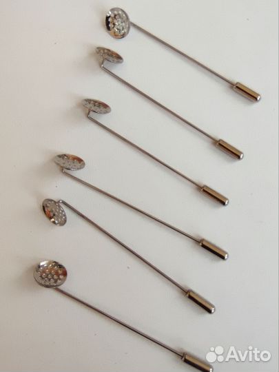 Основа для броши, иглы-булавки с сеткой