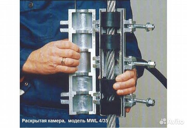 Система смазки проволочных тросов и канатов