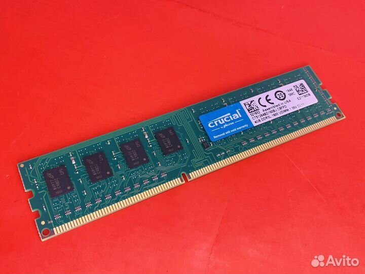 Озу DDR3L Cruсial 4Gb 1600MHz