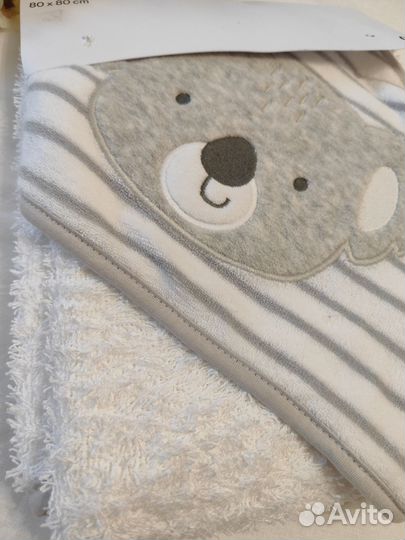 Детское полотенце с уголком С&А