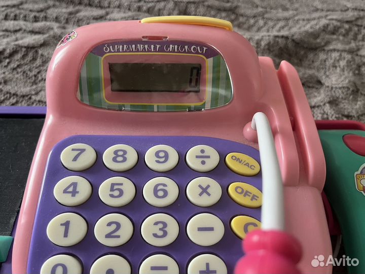 Детская касса со звуком и калькулятором