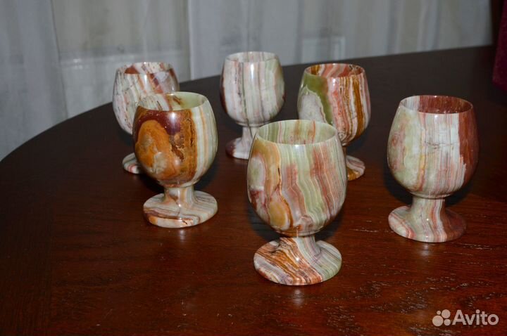 Рюмки из оникса. Подарочный набор
