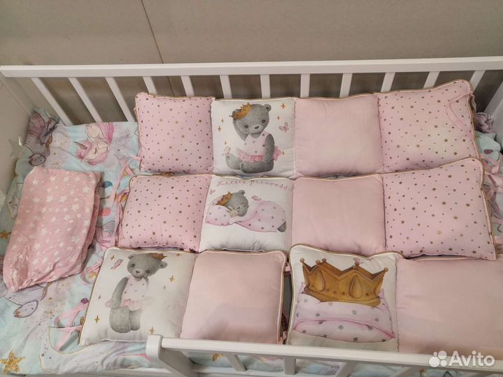 Бортики в круглую кроватку