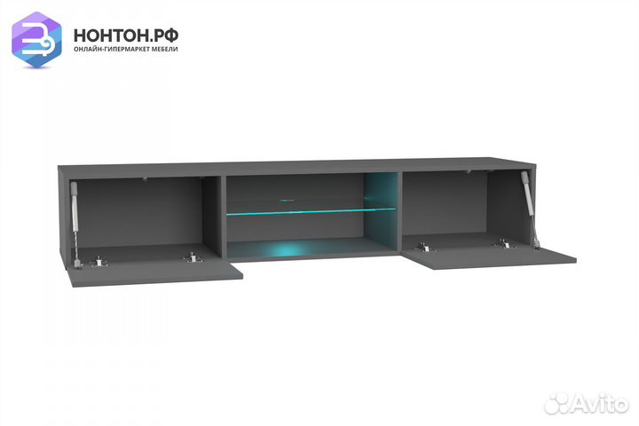 Шкаф навесной Point тип-33 серый графит