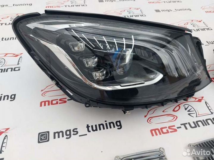 Передние фары с блоками Mercedes W222 рест Magneti