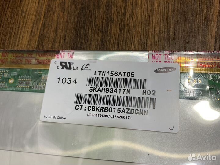 Матрица 15.6 40pin толстая ltn156at05