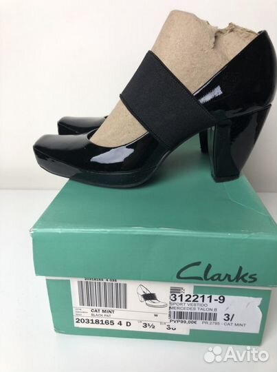 Туфли Clarks кожаные, 37 р