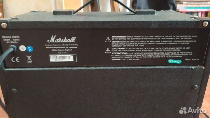 Гитарный комбоусилитель marshall