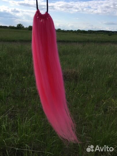 Хвост волосы на резинке