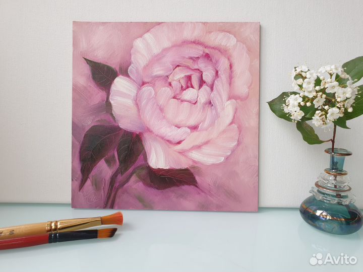 Картина маслом Роза