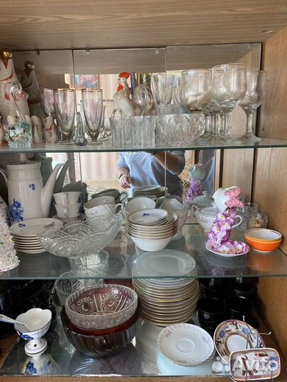 Посуда хрустальная и керамика