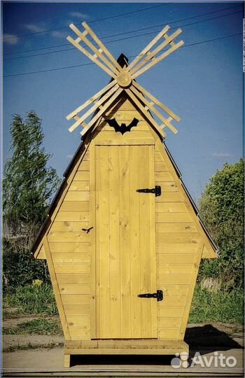 Дачный туалет с декором цлю 292