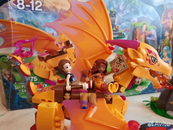 Дракон огня оранжевый, конструктор Lego Elves