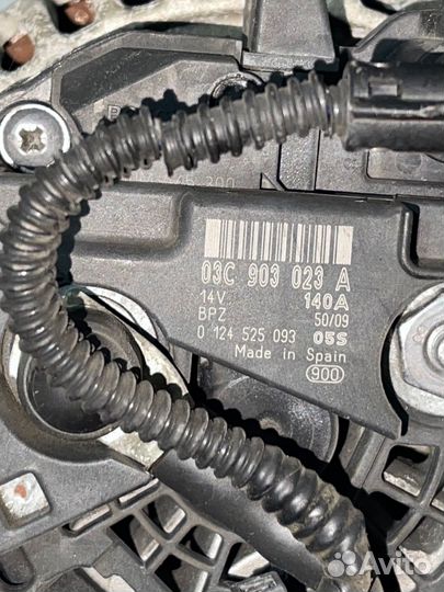 Генератор VW Tiguan 1.4tsi 03c93023A