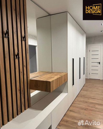 Шкаф распашной с фрезеровкой