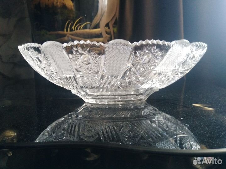 Ваза хрустальная, состояние идеальное