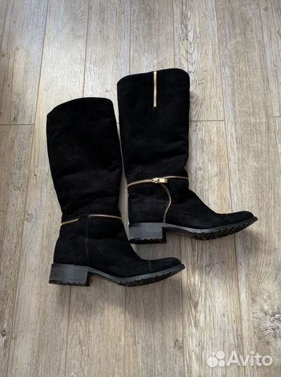 Сапоги зимние натуральная замша, овчина