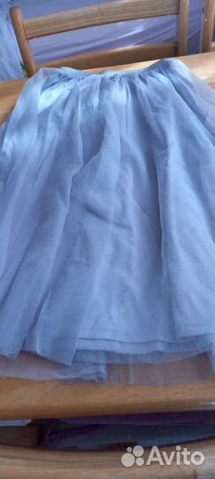 Юбка из фатина,миди