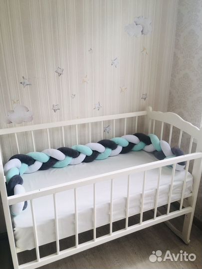 Бортик коса в детскую кроватку новый 210 см