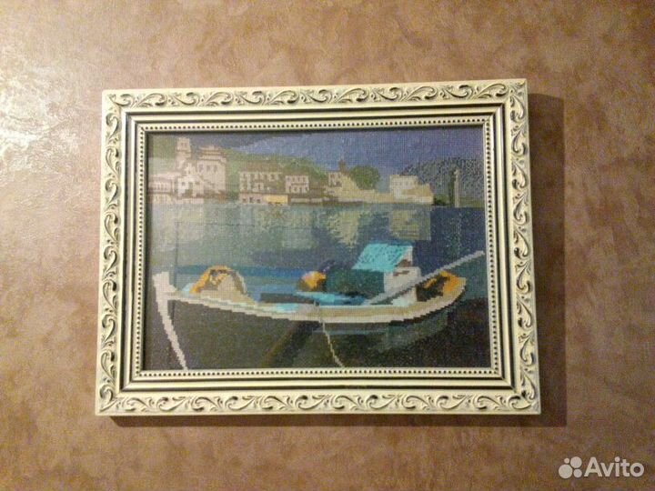 Интерьерная картина вышитая крестом