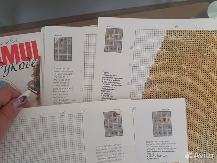 Схема для вышивания Эсте Дама в голубом