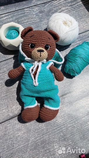 Игрушка мишка вязаный