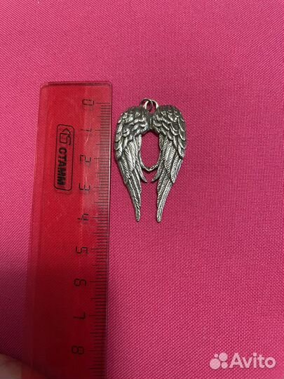 Комплект кольцо серьги подвеска крылья